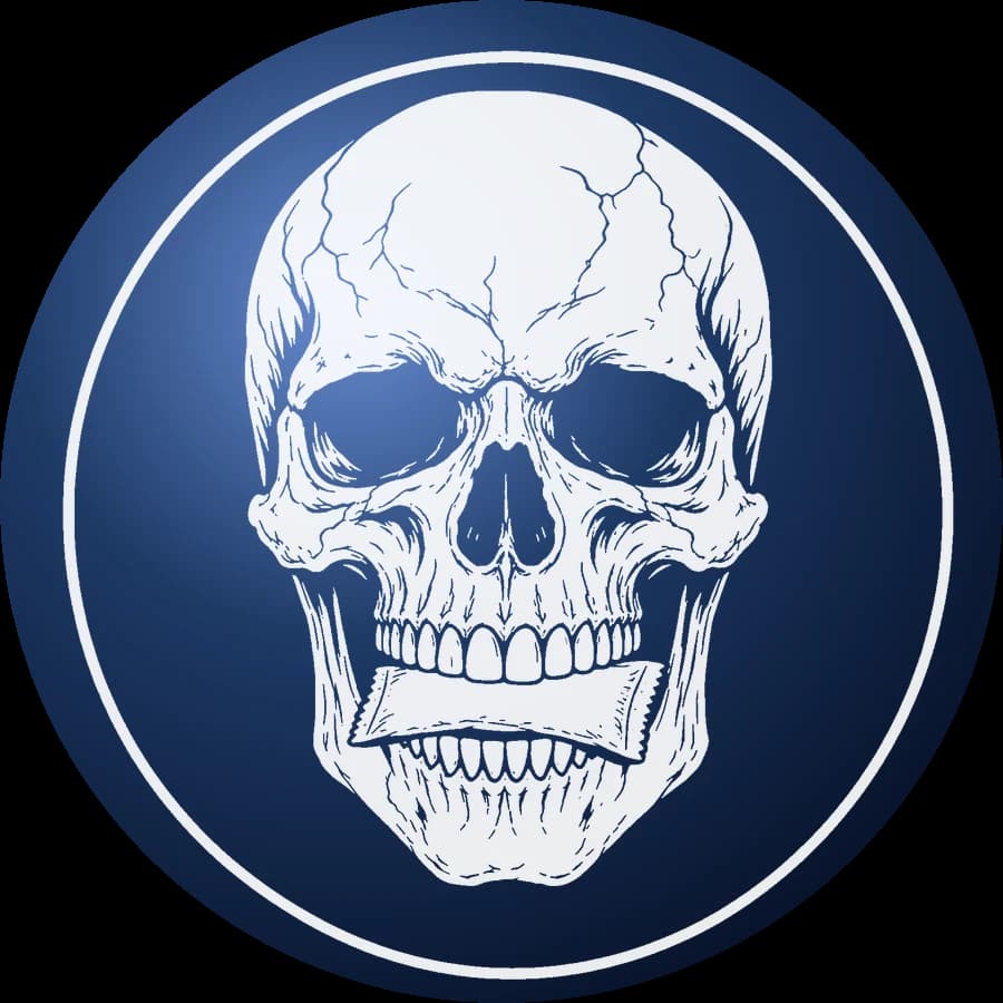 Skull lid, laser engraved